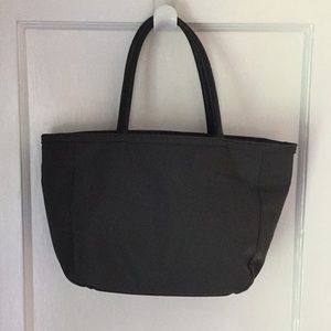 Gunmetal Gray Nylon Handbag from Muji